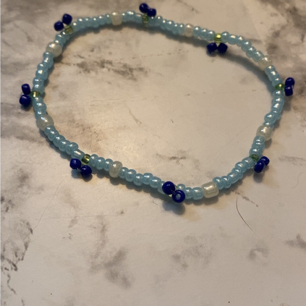 Blueberry beaded bracelet